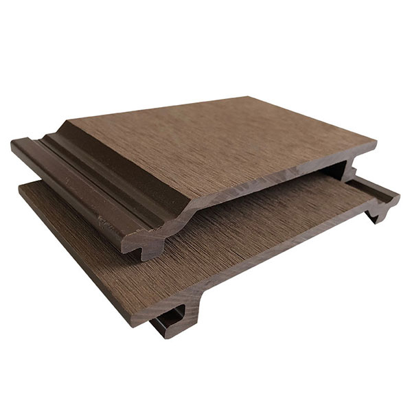 WPC Timber Look External 3D Cladding Wall Panels - Brown