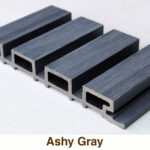 WPC Fluted Wall Panel (Ashy Gray Color)