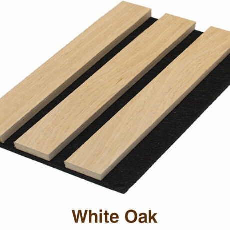 Acoustic Fluted 3 Sided Wall Panels (White Oak Color)