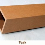 Louver Privacy Screen Panels - Square (Teak Color)