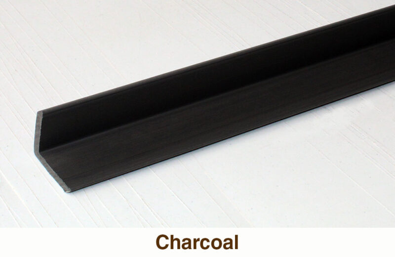 L Shape Trims For WPC Wall Panels (Charcoal Color)