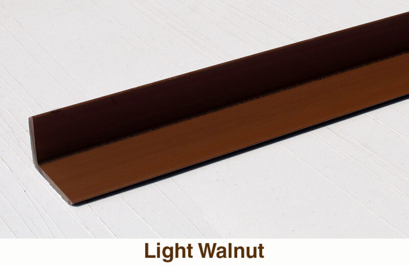 L Shape Trims For WPC Wall Panels (Light Walnut Color)