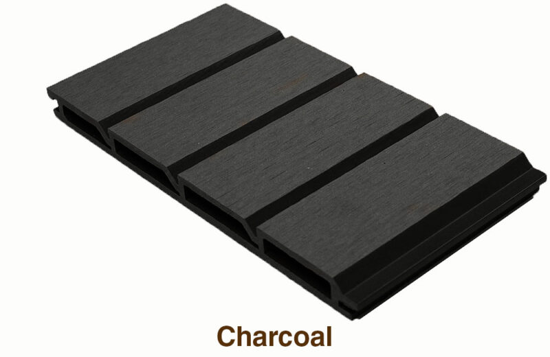 Traditional WPC Wall Cladding (Charcoal Color)