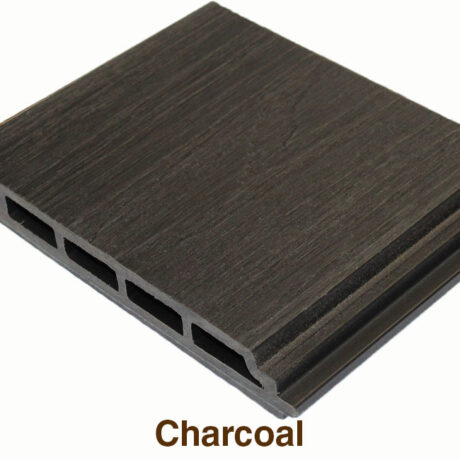 WPC Co-Extrusion Flat Wall Cladding (Charcoal Color)