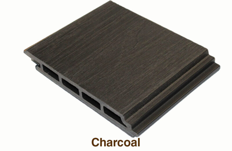 WPC Co-Extrusion Flat Wall Cladding (Charcoal Color)