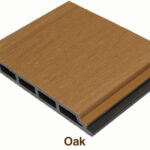 WPC Co-Extrusion Flat Wall Cladding (Oak Color)