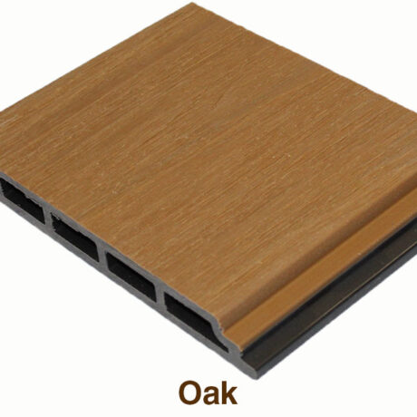 WPC Co-Extrusion Flat Wall Cladding (Oak Color)