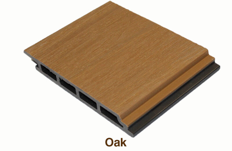 WPC Co-Extrusion Flat Wall Cladding (Oak Color)