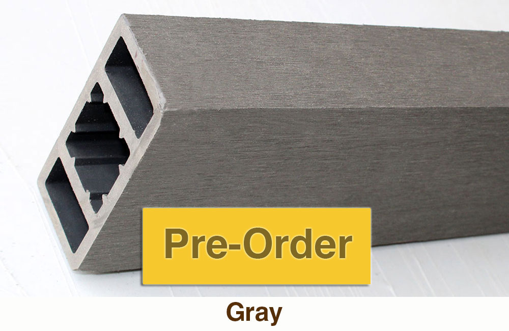 Louver Privacy Screen Panels (Gray Color)