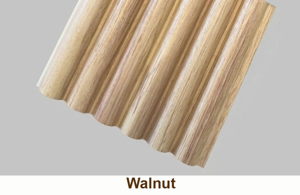 PVC Wall Panels (Walnut Color)
