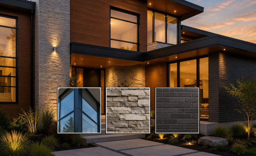 How to Match WPC Wall Panels with Stone, Brick, and Glass