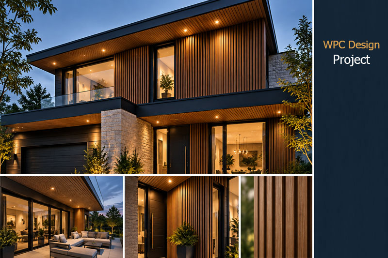 Projects Residential With WPC 3 Strips Panels